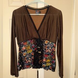 Women's Y2K/90s Floral Long Sleeve Top